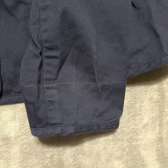 Pendleton Womens Navy Blue Collarless Jacket With Button Front & Flap Pockets XL - Picture 10 of 12